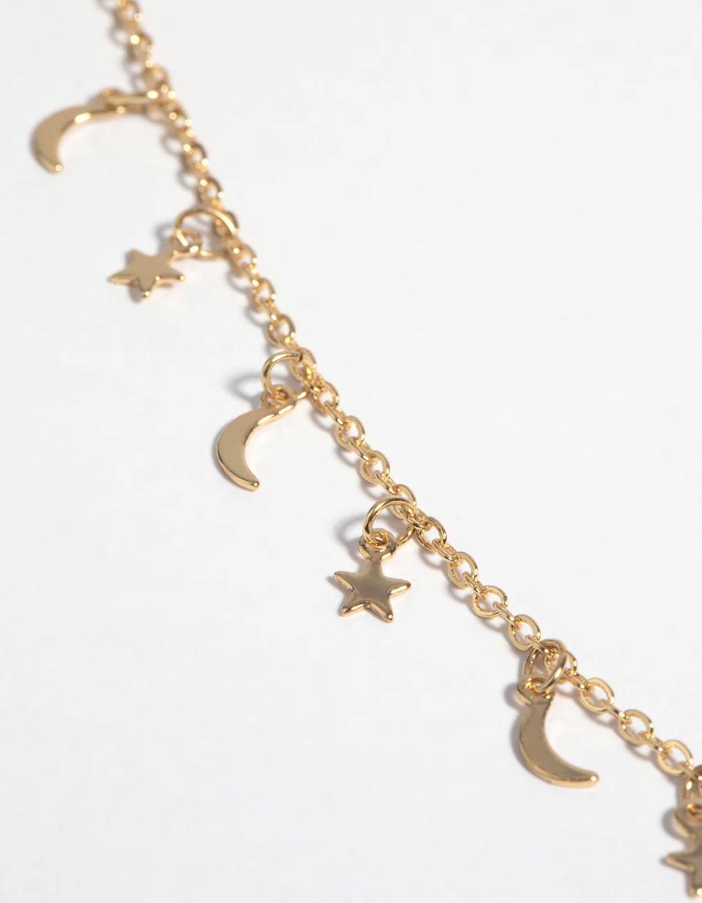 Gold Plated Star & Moon Necklace - Image 3