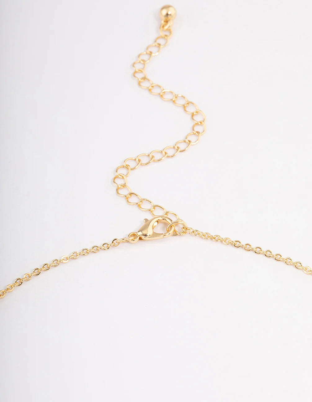 Gold Plated Triple Star Bar Necklace - Image 3