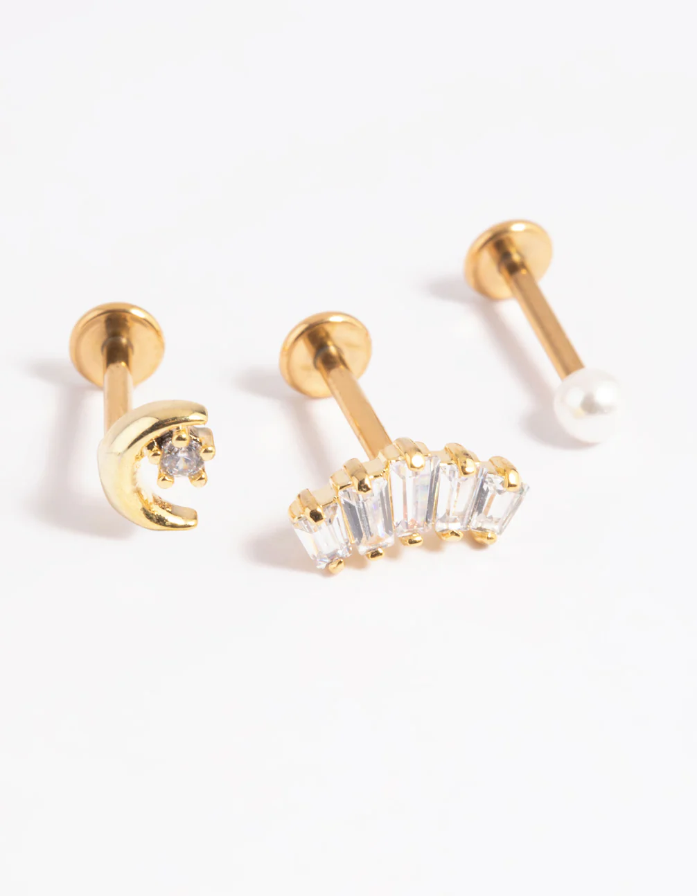 Gold Plated Surgical Steel Pearl Flat Back Pack - Image 4