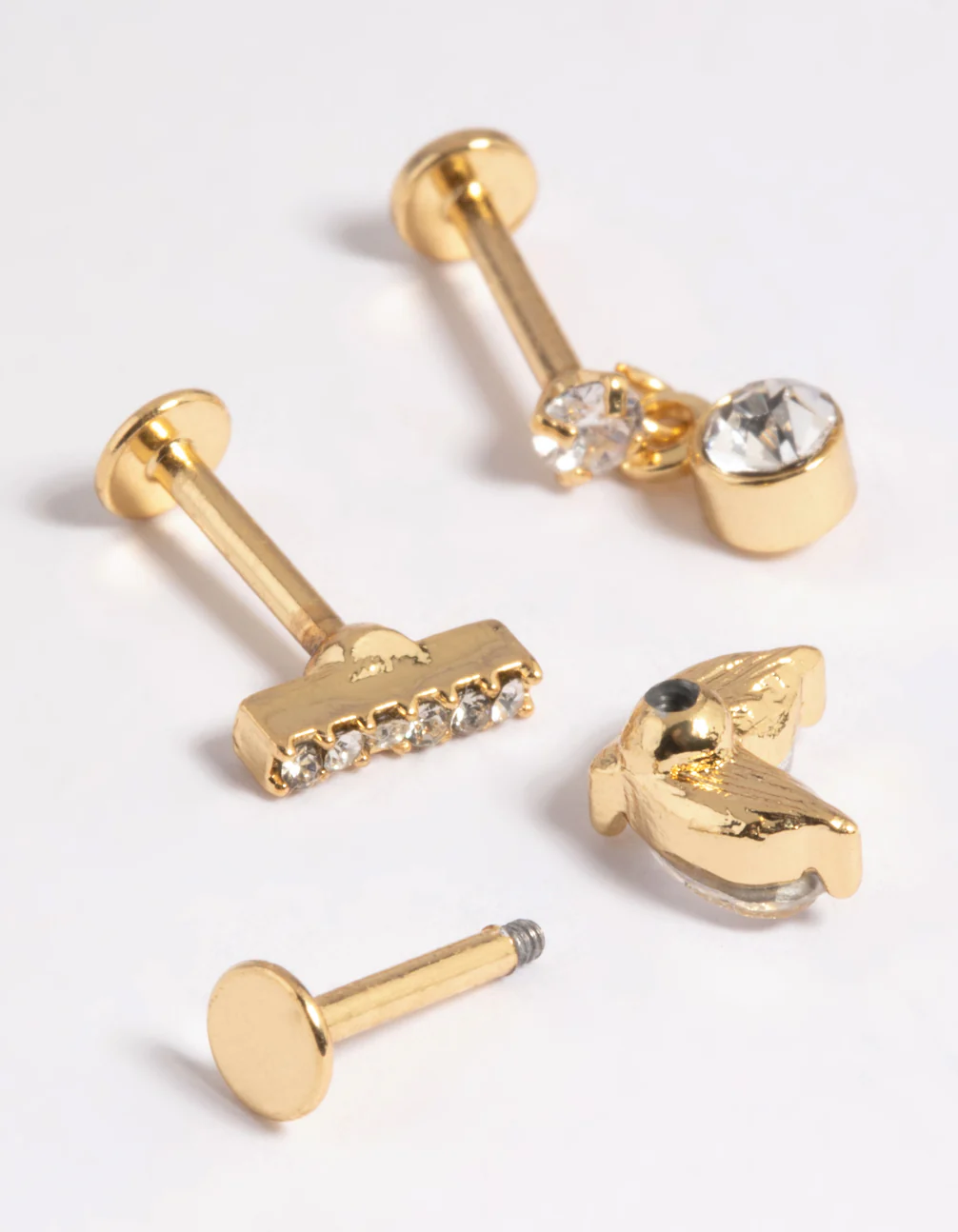 Gold Plated Surgical Steel Flat Back Pack - Image 3