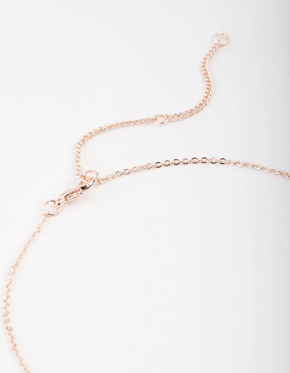 Rose Gold Plated Diamante Star Necklace - Image 3