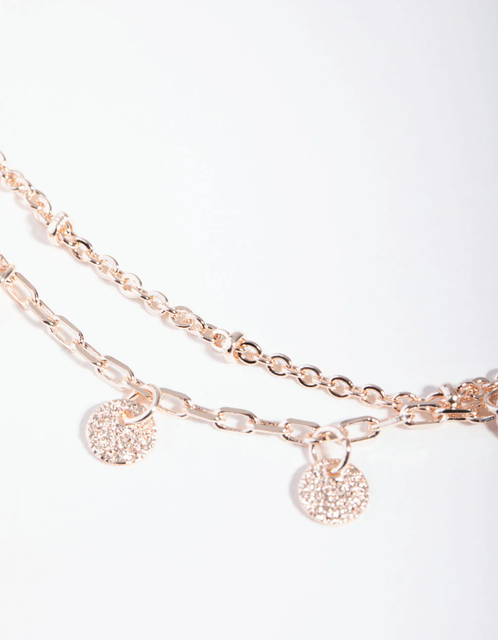 Rose Gold Plated Mini Disc Bracelet - Image 2