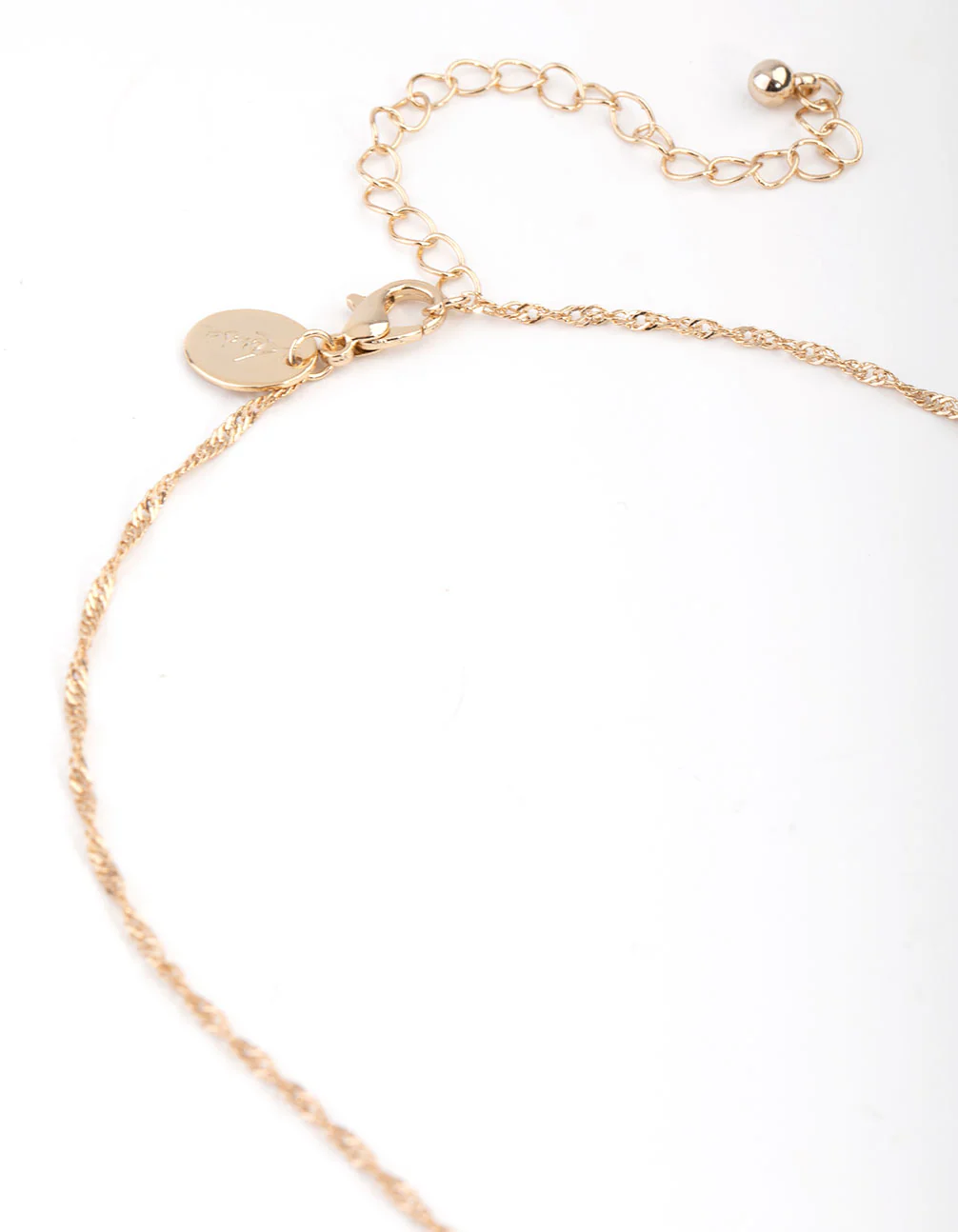 Gold Plated Cross & Coin Necklace - Image 3