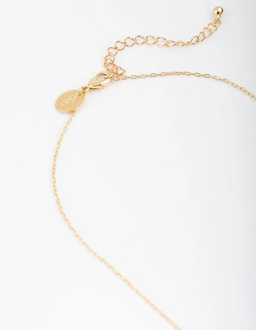 Gold Plated Freshwater Pearl Cross Necklace - Image 3