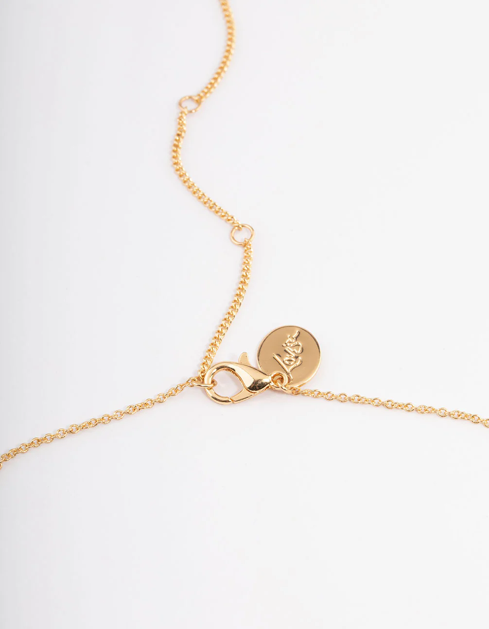 Gold Plated Jade Cluster Fine Necklace - Image 3