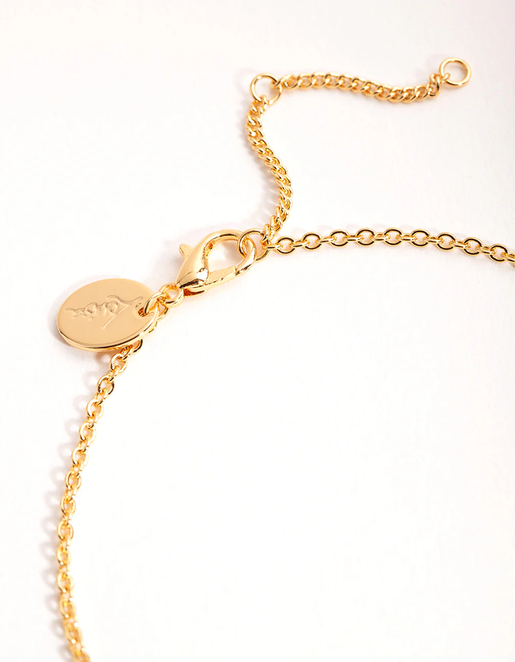 Gold Plated Multi Row Chain Bracelet - Image 2