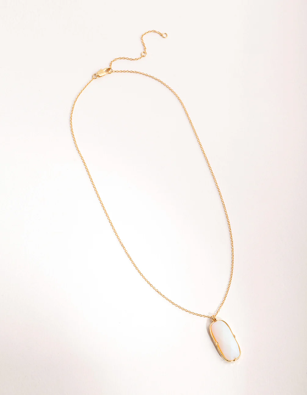 Gold Plated Semi Precious Shard Necklace - Image 2
