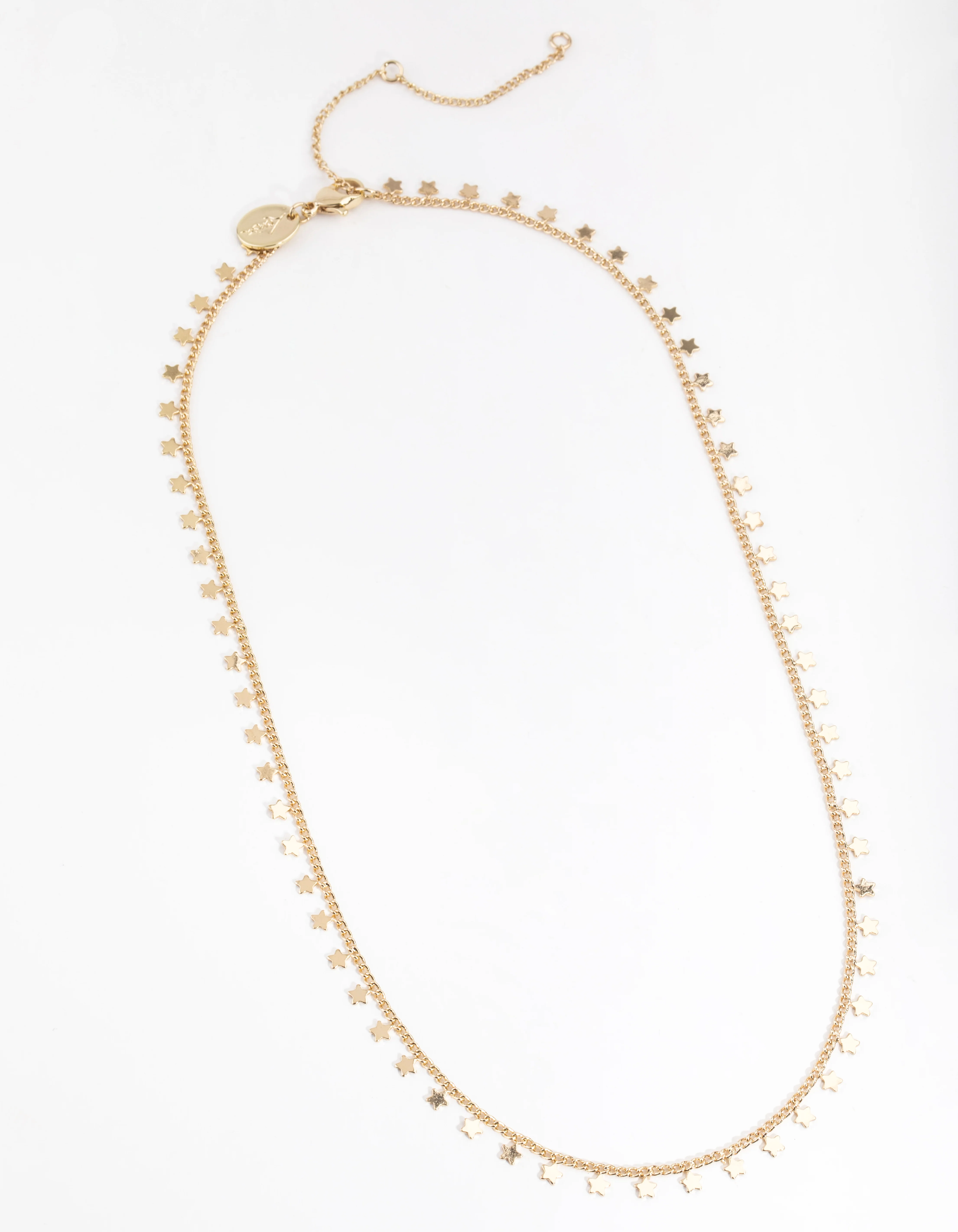 Gold Plated Star Jingle Necklace - Image 2