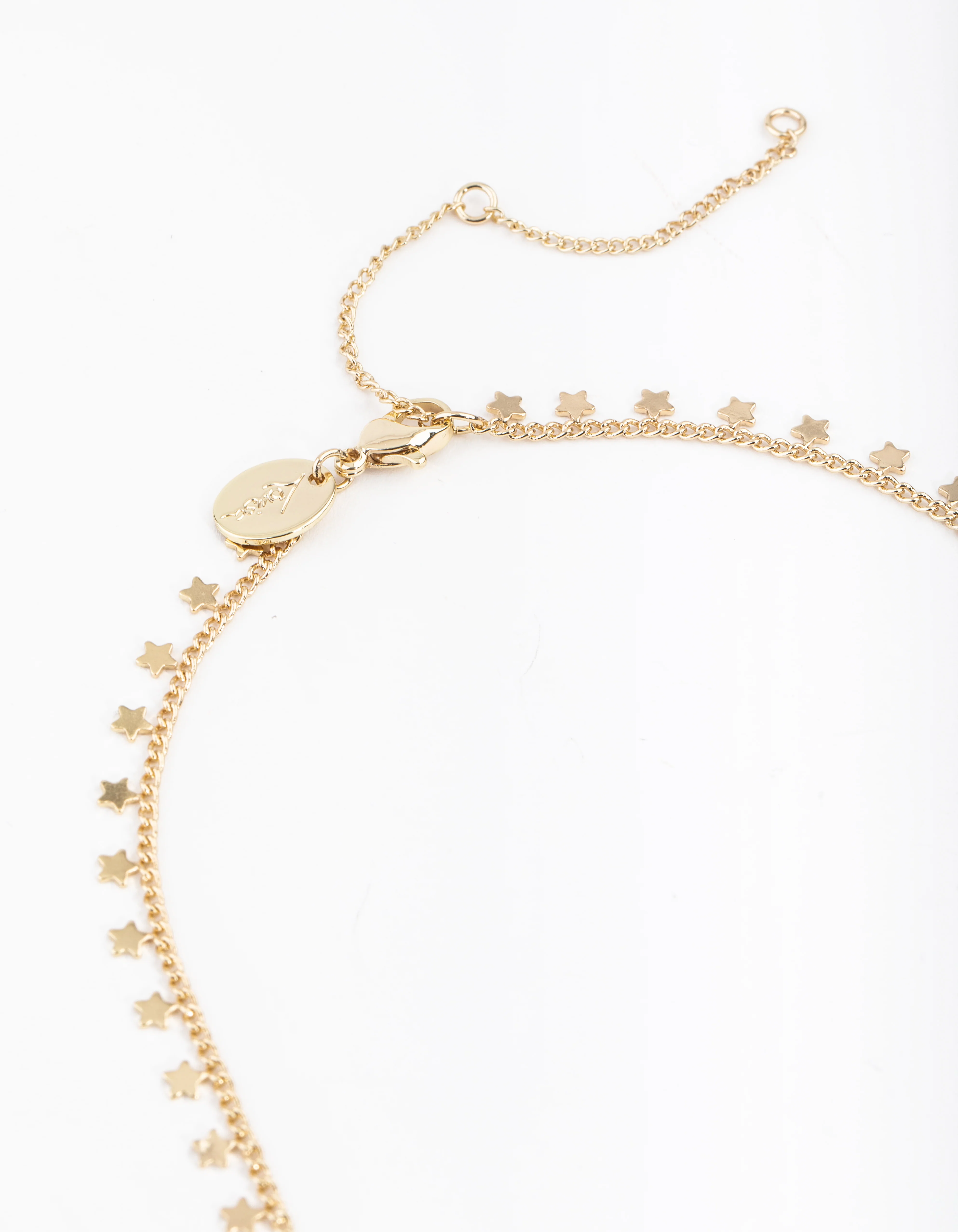 Gold Plated Star Jingle Necklace - Image 3
