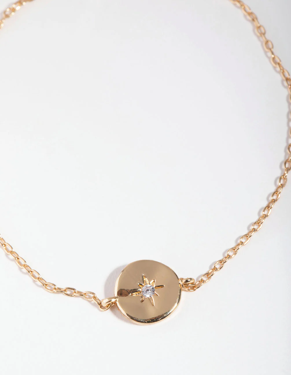 Gold Plated Starburst Disc Bracelet - Image 2