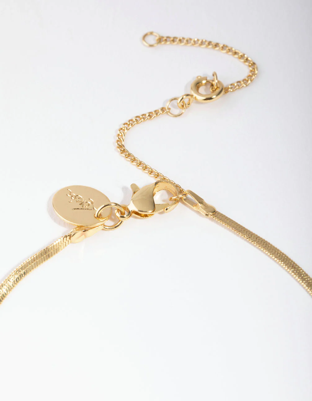 Gold Plated Thin Snake Chain Bracelet - Image 2