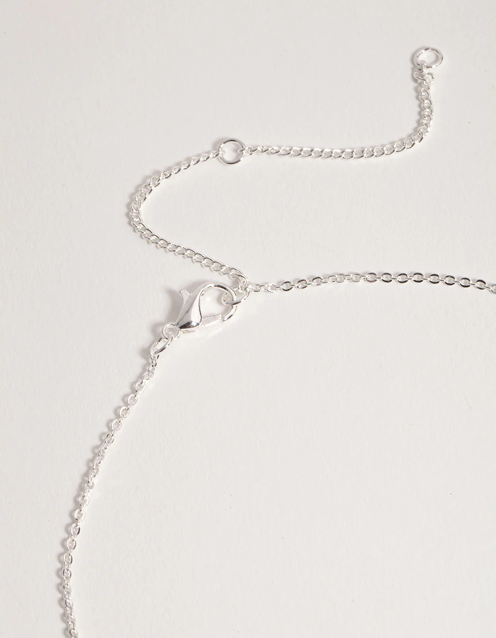 Silver Plated Diamante Star Necklace - Image 3