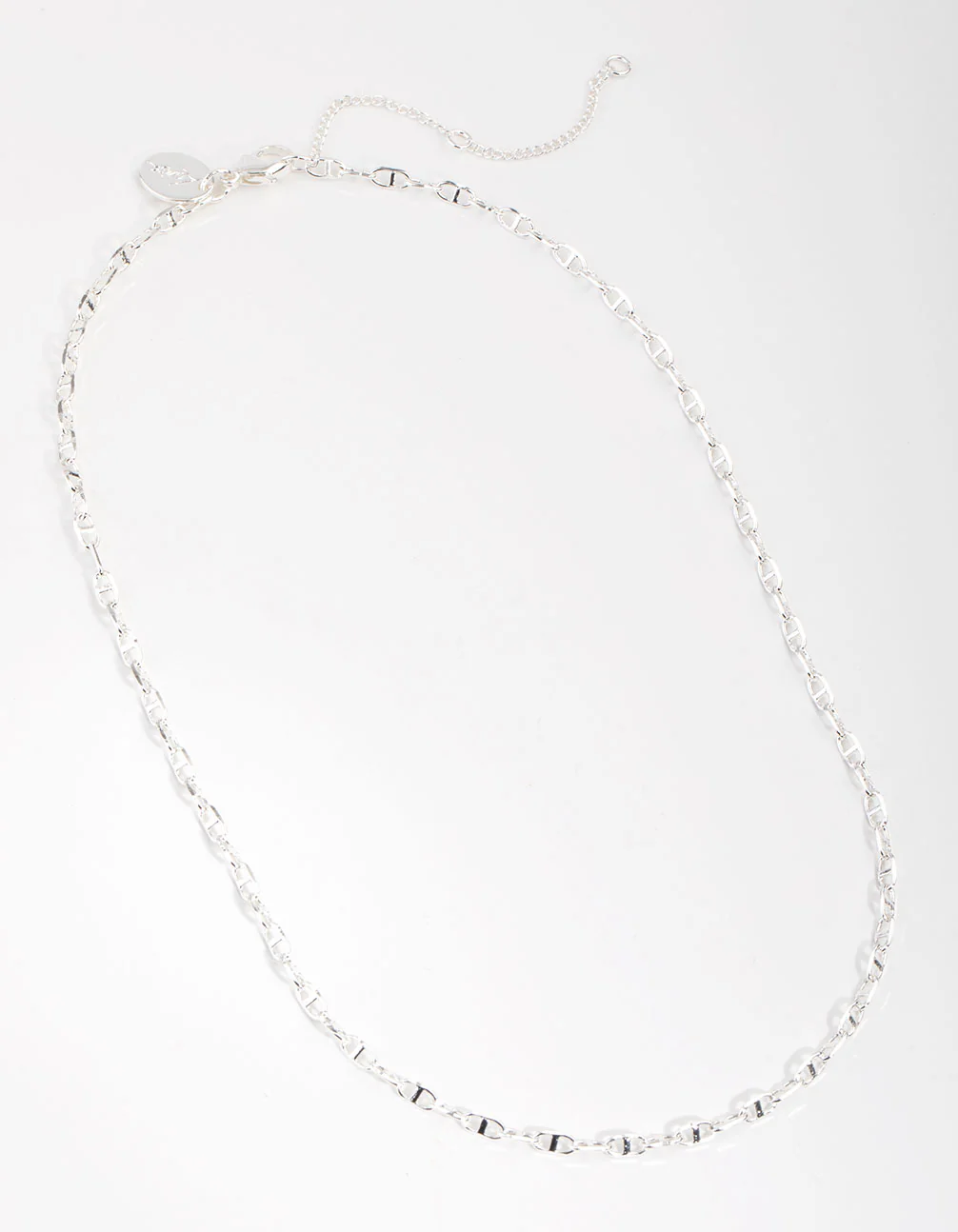 Silver Plated Mini Link Chain Necklace - Image 2