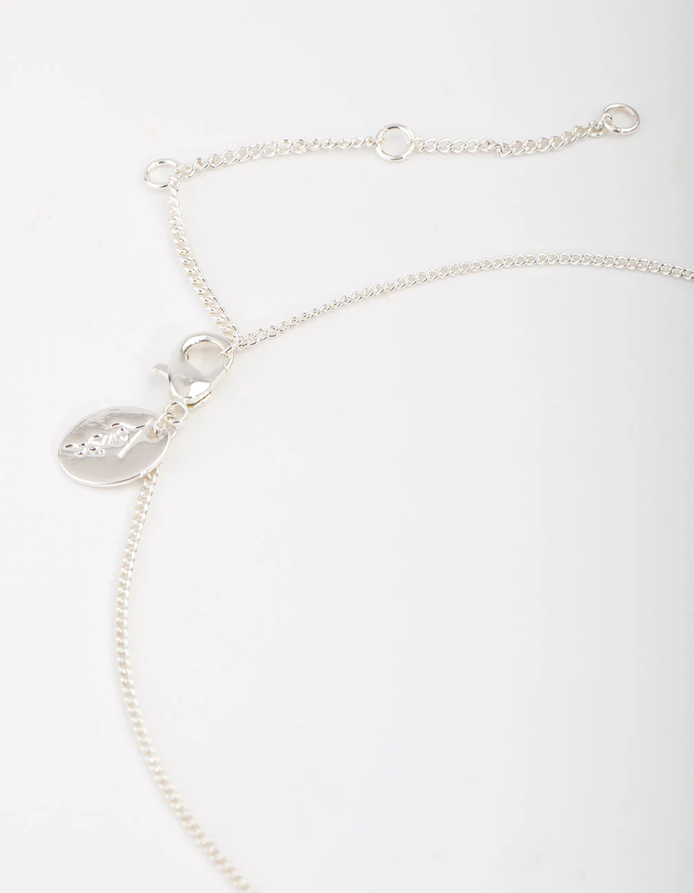 Silver Plated Moonstone Shard Necklace - Image 3