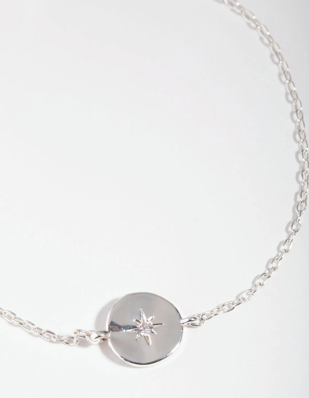 Silver Plated Starburst Disc Bracelet - Image 2