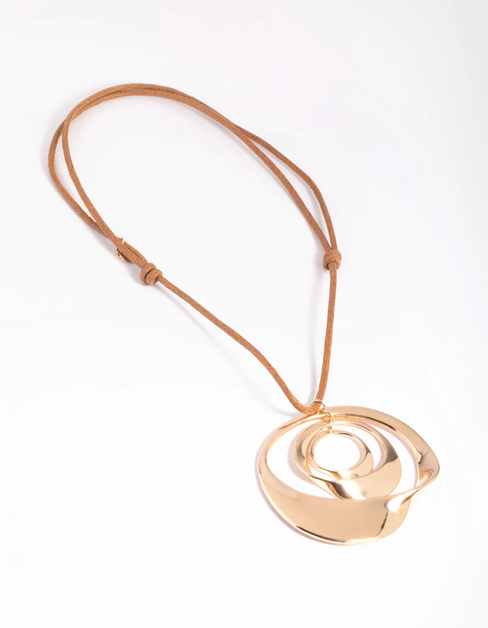 Brown Pendant Necklace - Image 2