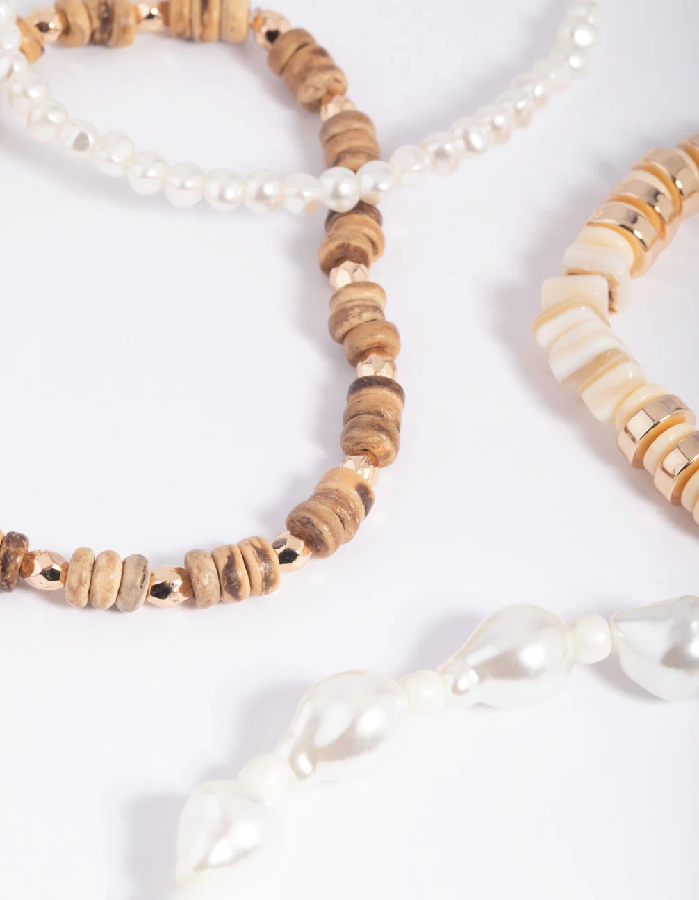 Pearl Stretch Bracelet 4-Pack - Image 3
