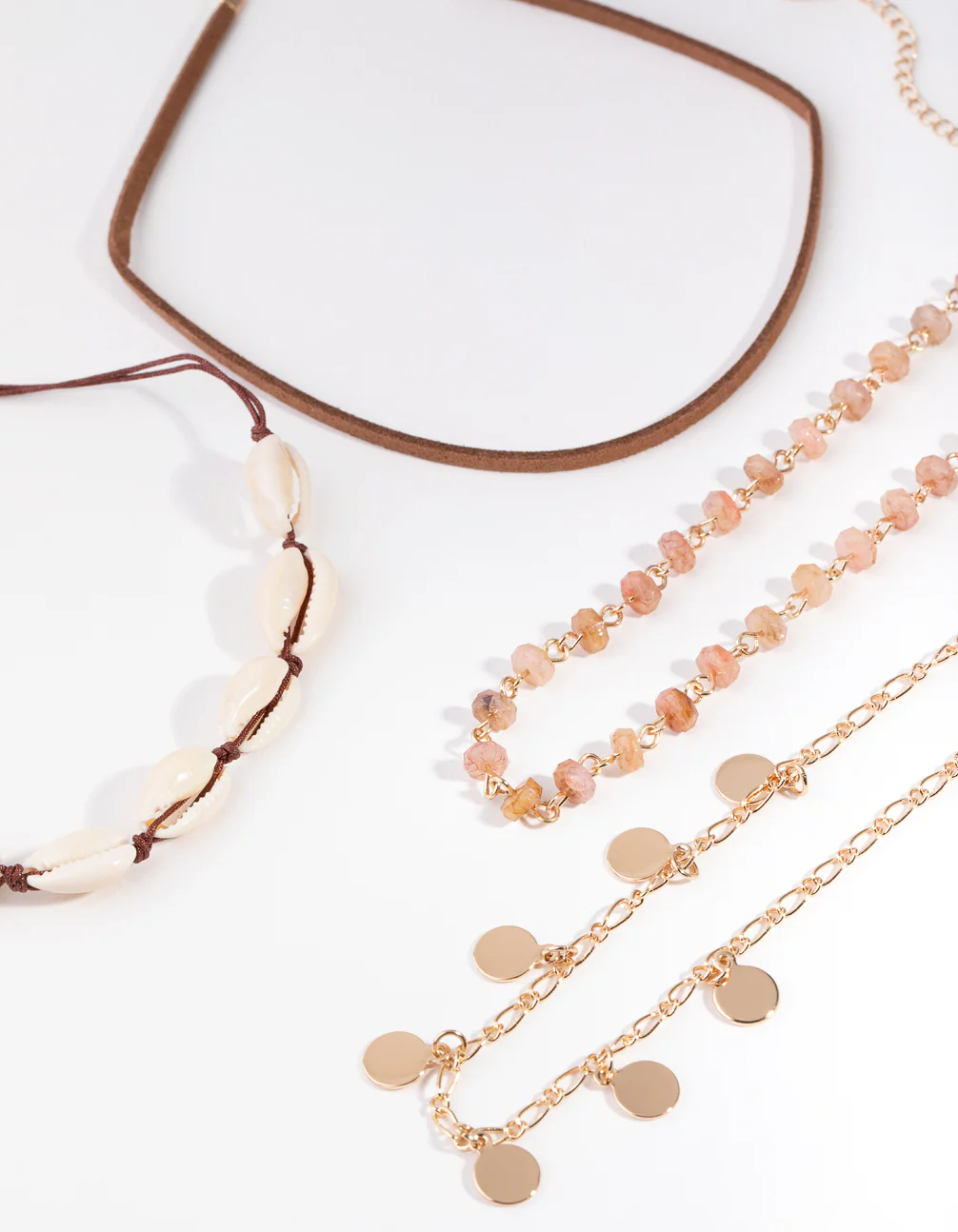Gold Coin & Shell Choker 4-Pack - Image 2