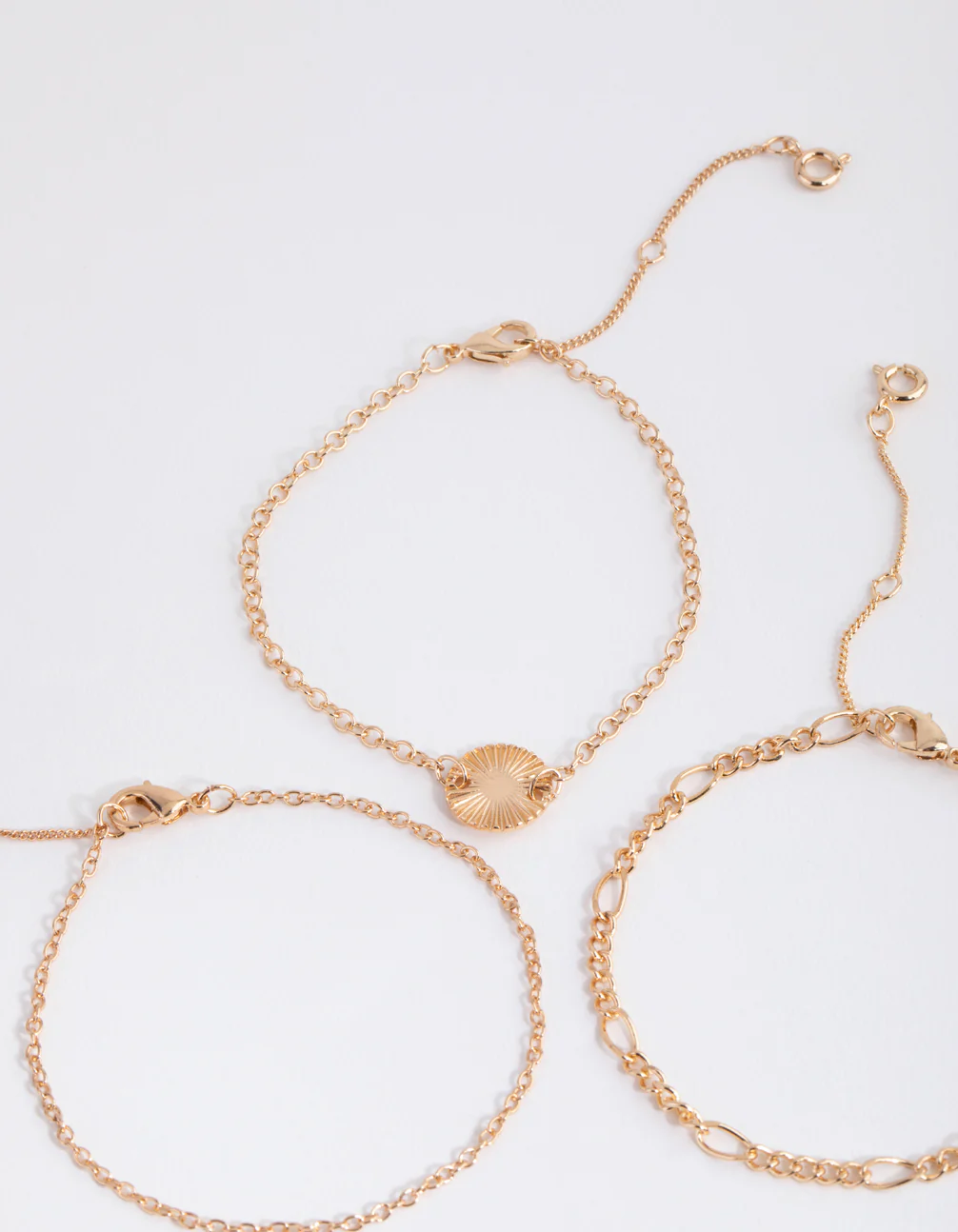 Gold Shell Jingle Bracelet & Anklet 6-Pack Set - Image 3