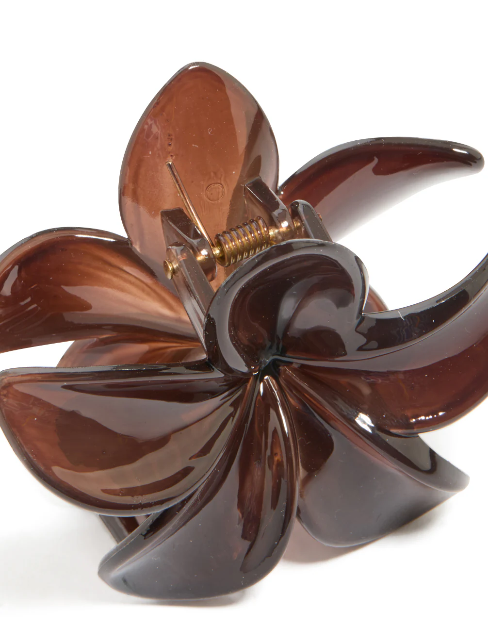 Brown Solid Claw Clip - Image 3