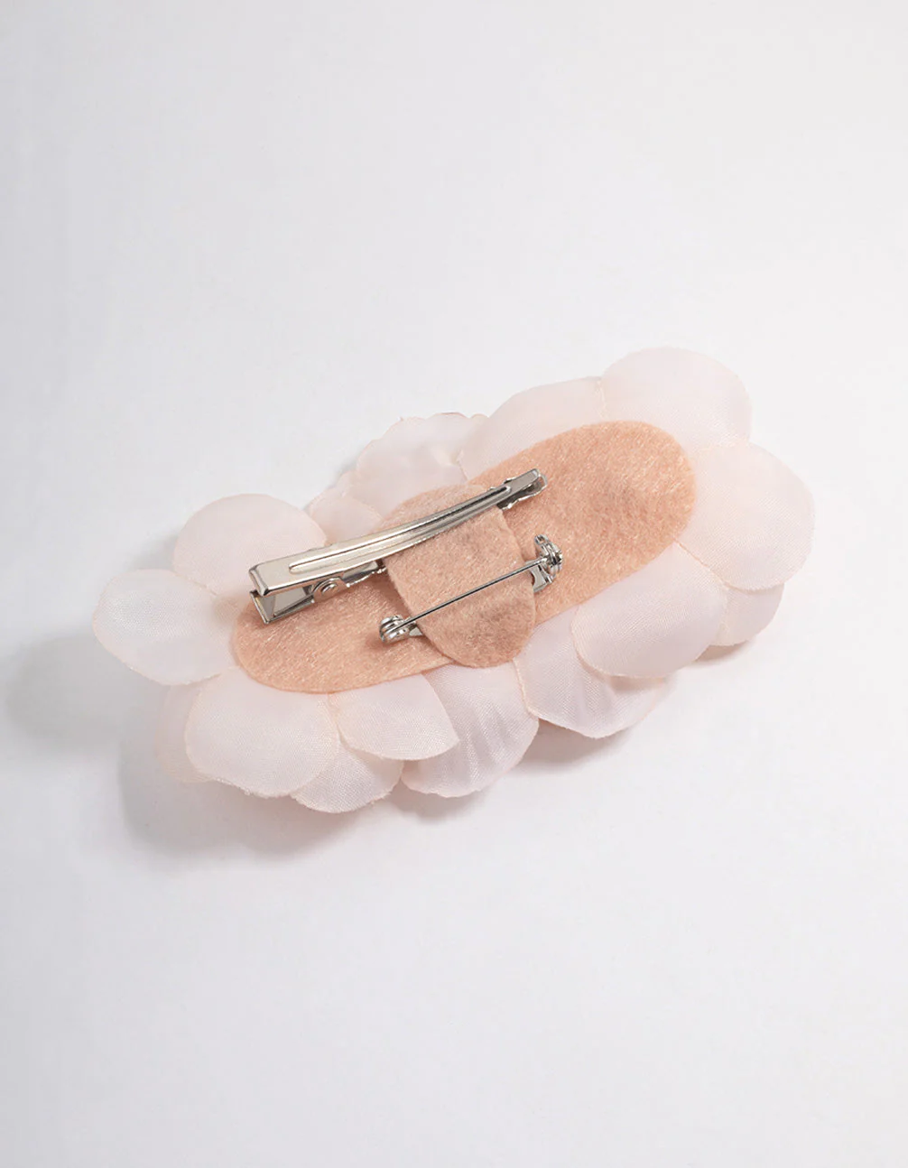 Cream Fabric Trio Flower Corsage - Image 3