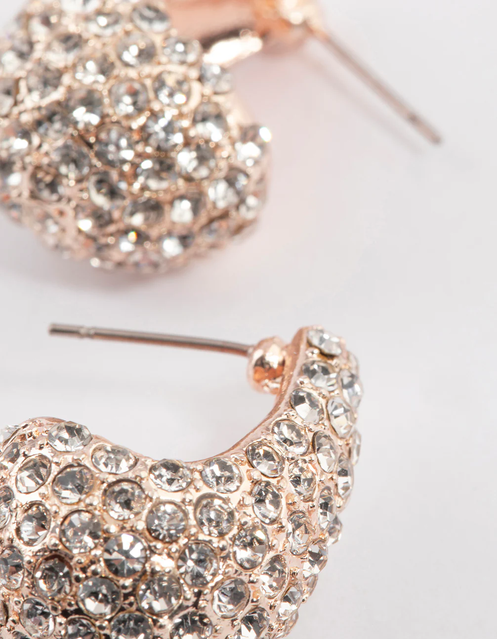 Rose Gold Pearl Mini Drop Earrings - Image 2