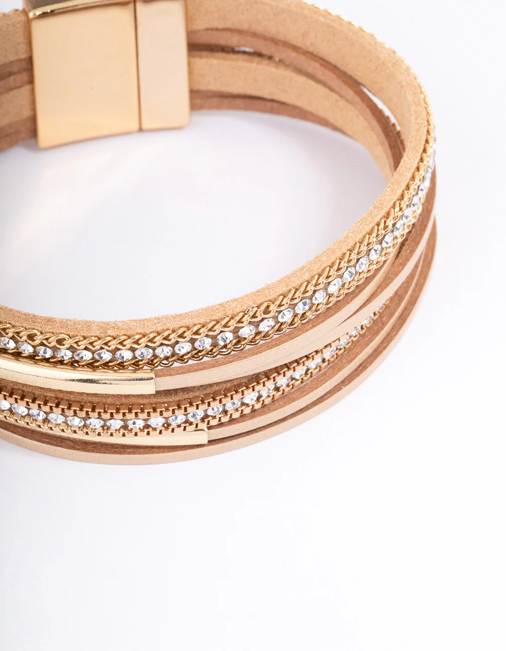 Brown Boho Leather Bracelet - Image 2