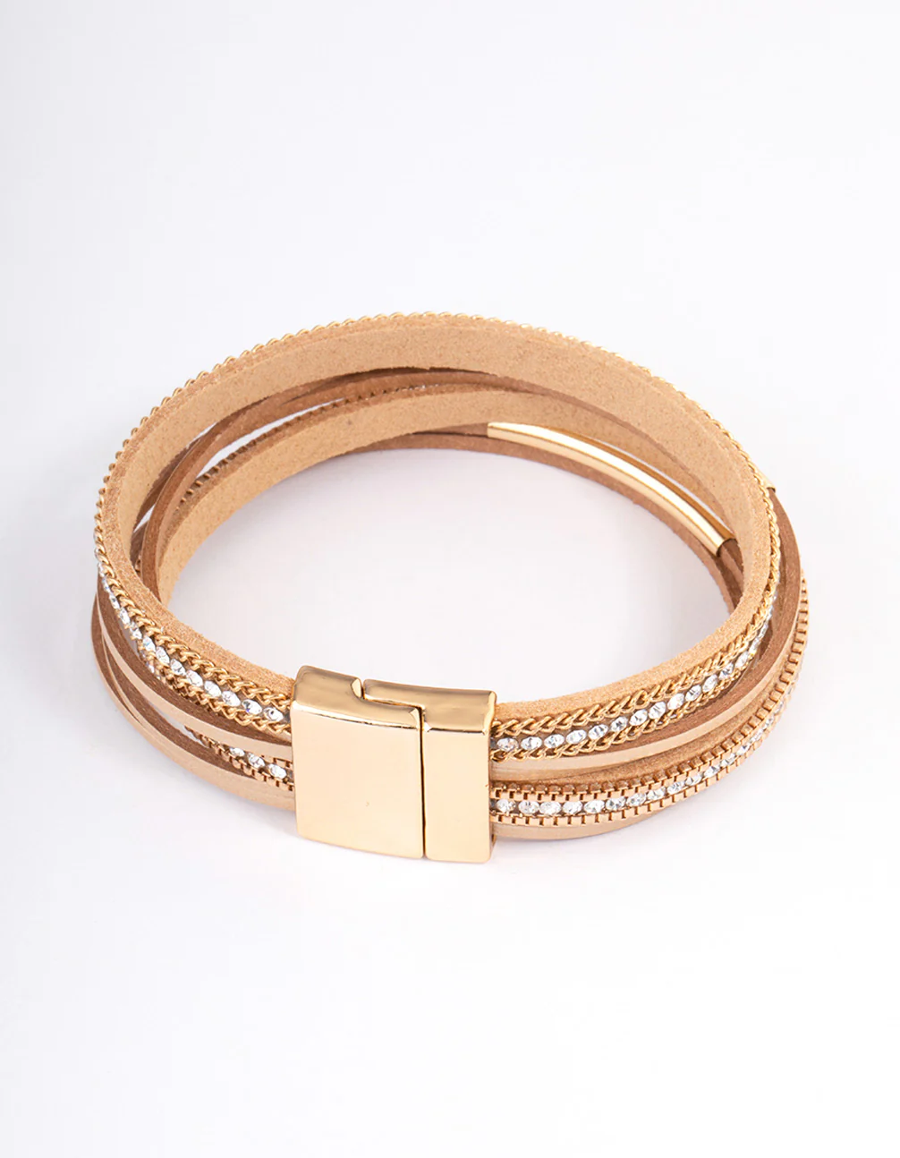 Brown Boho Leather Bracelet - Image 3