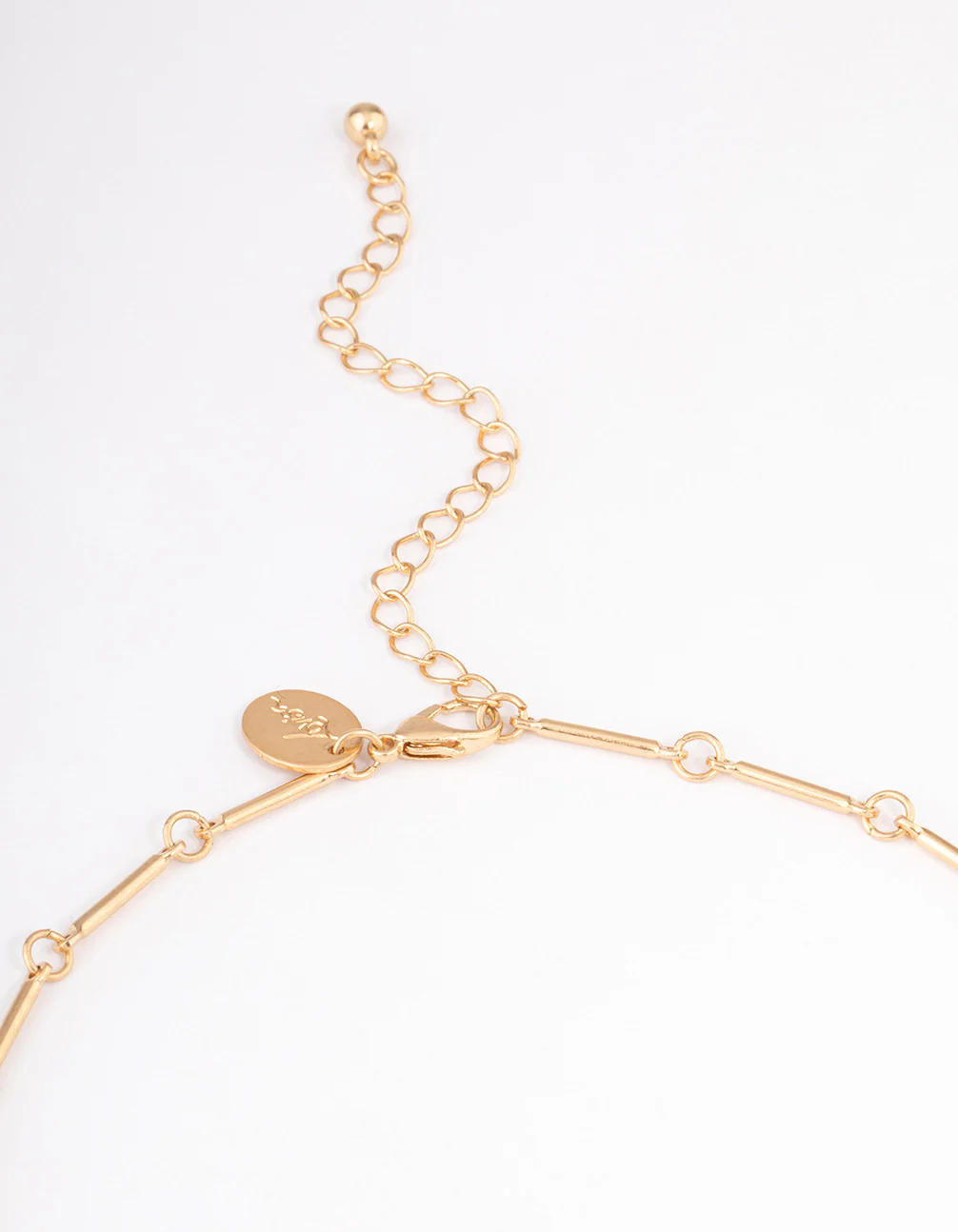 Gold Dainty Leaf & Pearl Necklace - Image 3