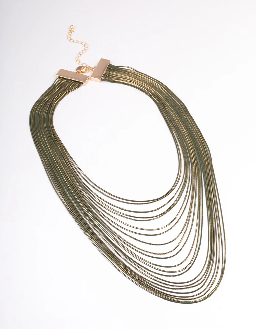 Gold Drape Cupchain Necklace - Image 2