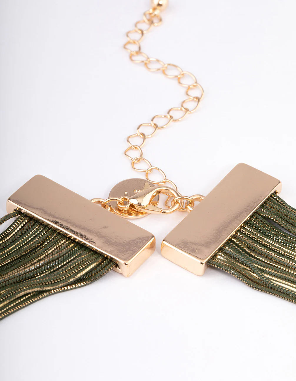 Gold Drape Cupchain Necklace - Image 3