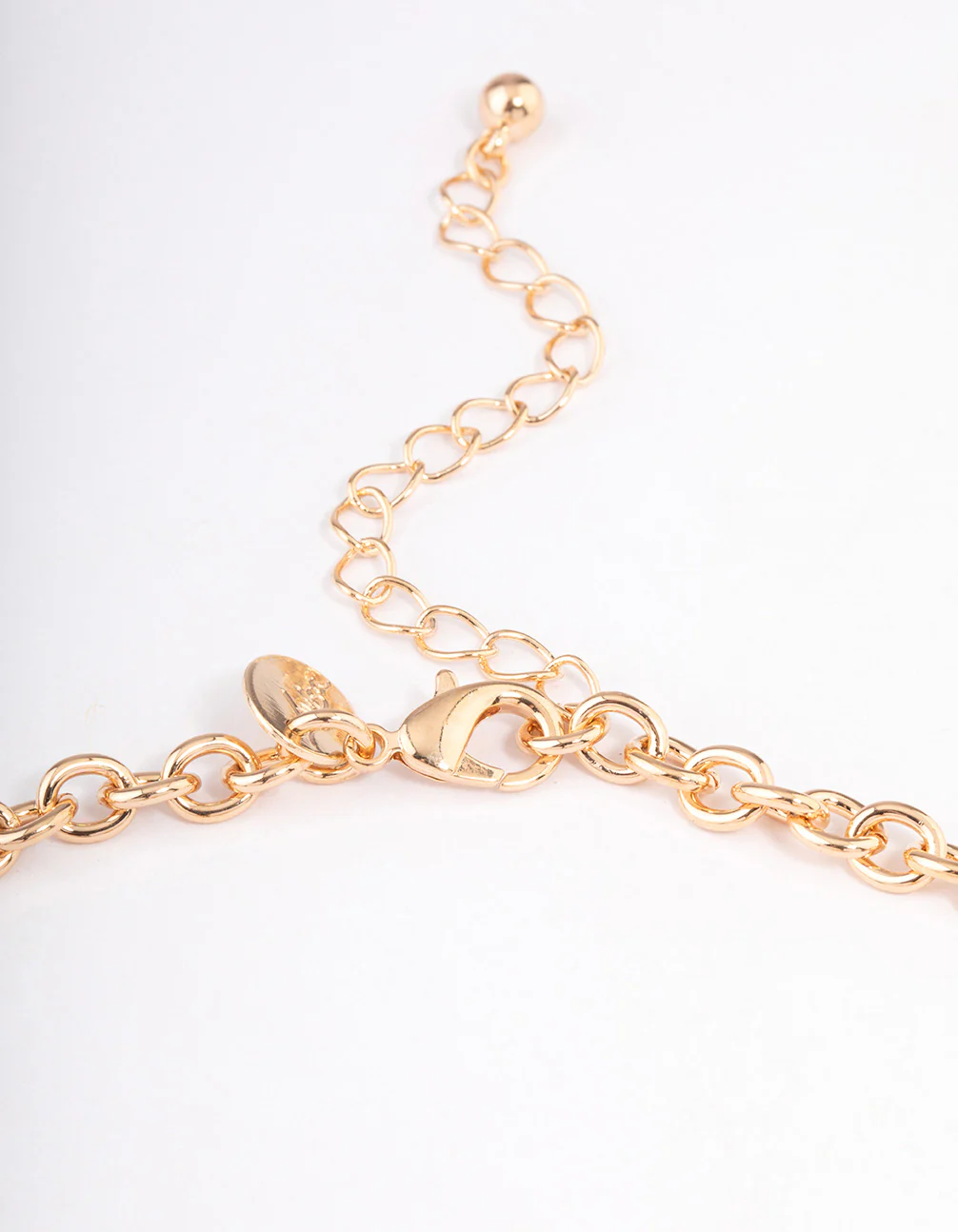 Gold Floral Solid Choker - Image 3