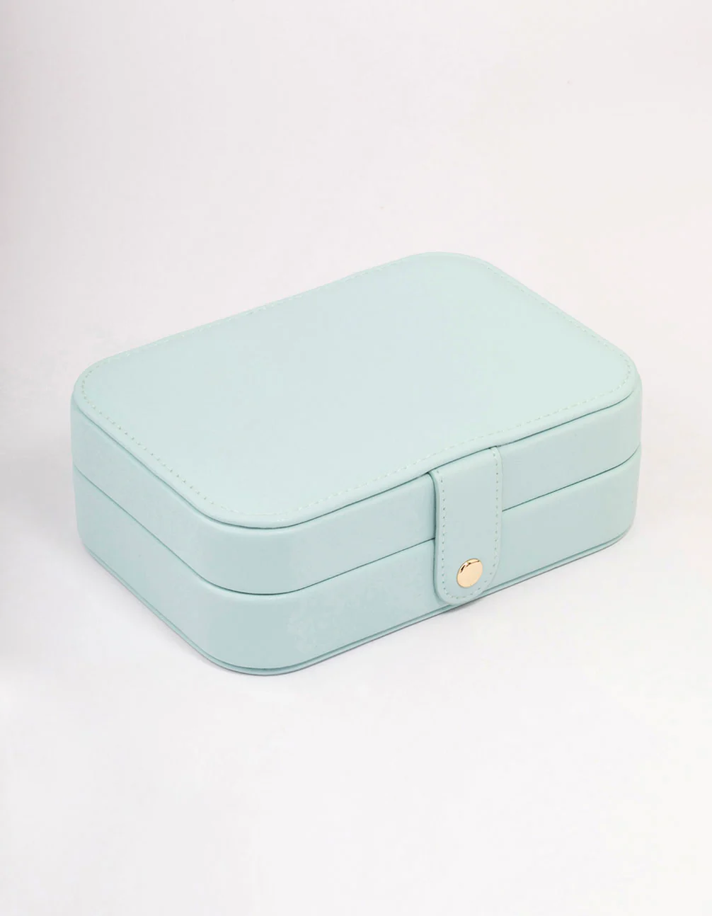 Blue Faux Leather Large Vanity Jewellery Box - Image 3