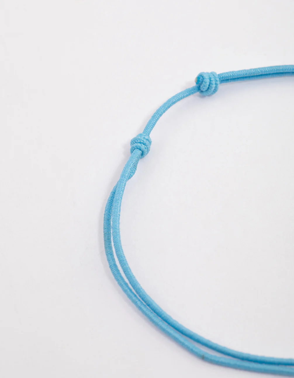 Fabric Dainty Semi-Precious Pendant Bracelet - Image 3