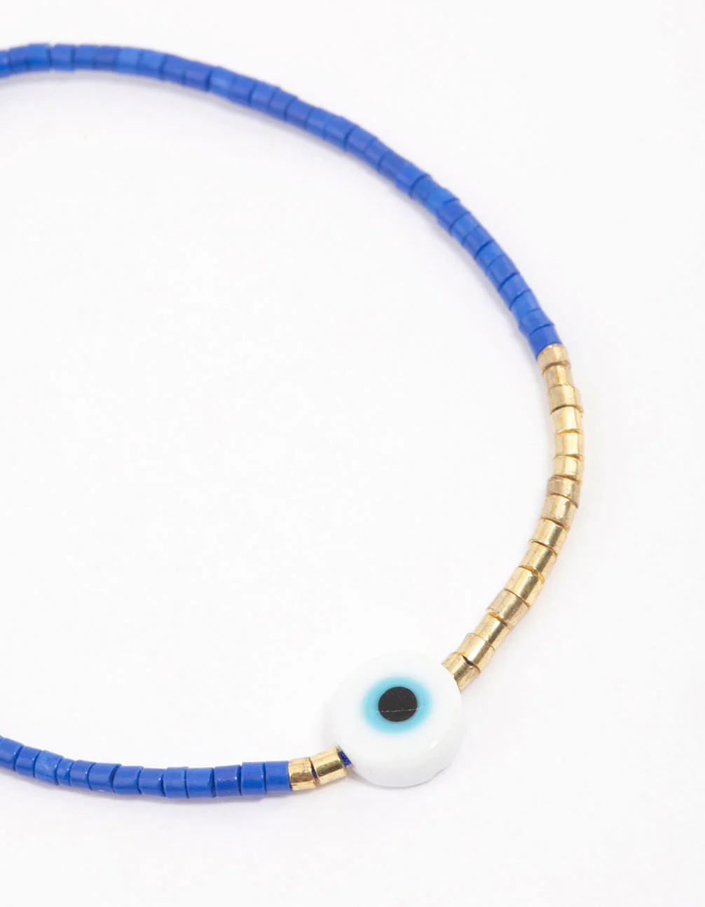 Fabric Evil Eye Pendant Bracelet - Image 2