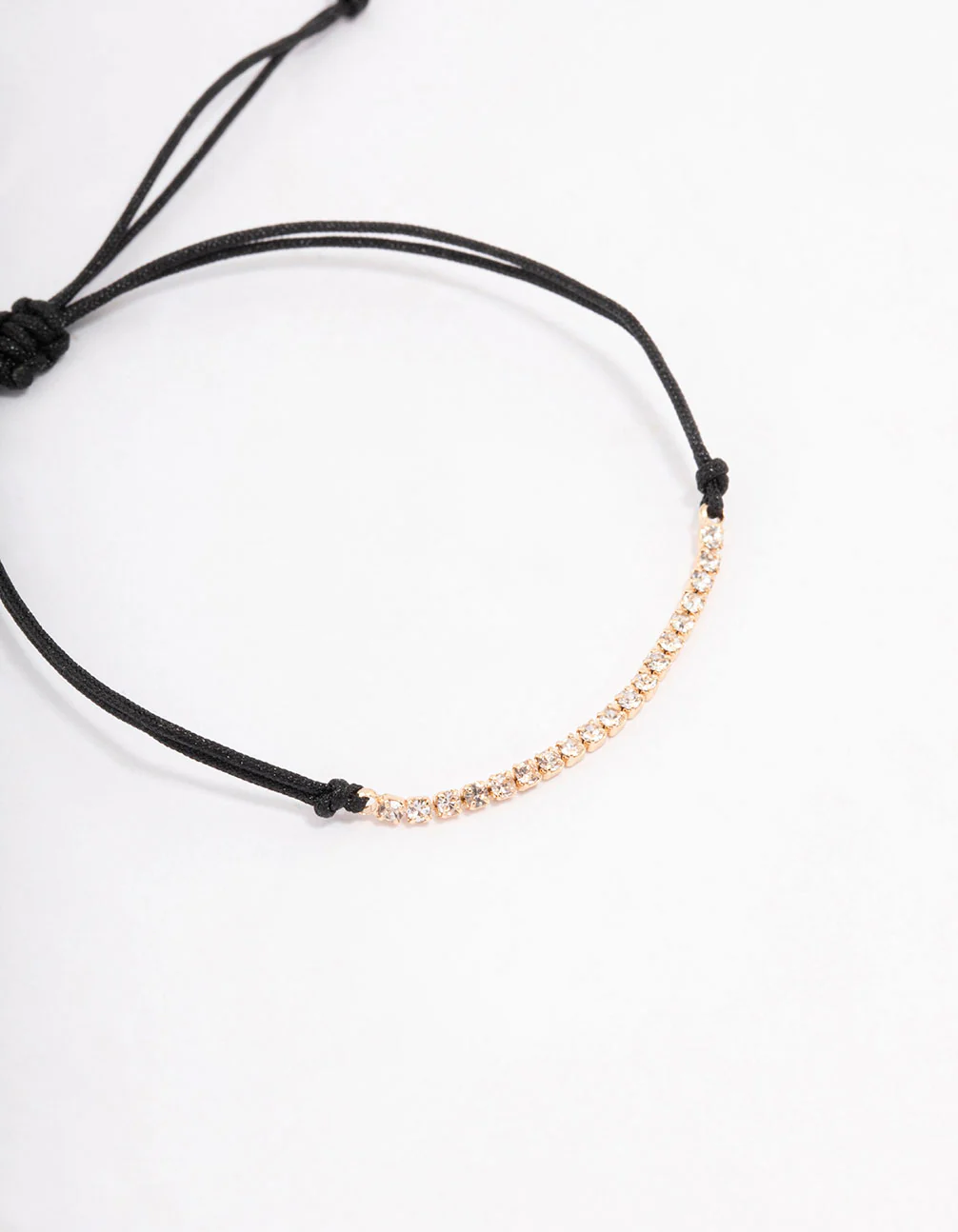 Black Diamante Toggle Bracelet - Image 2