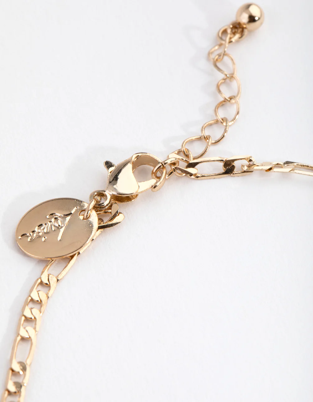 Gold 2mm Figaro Anklet - Image 3