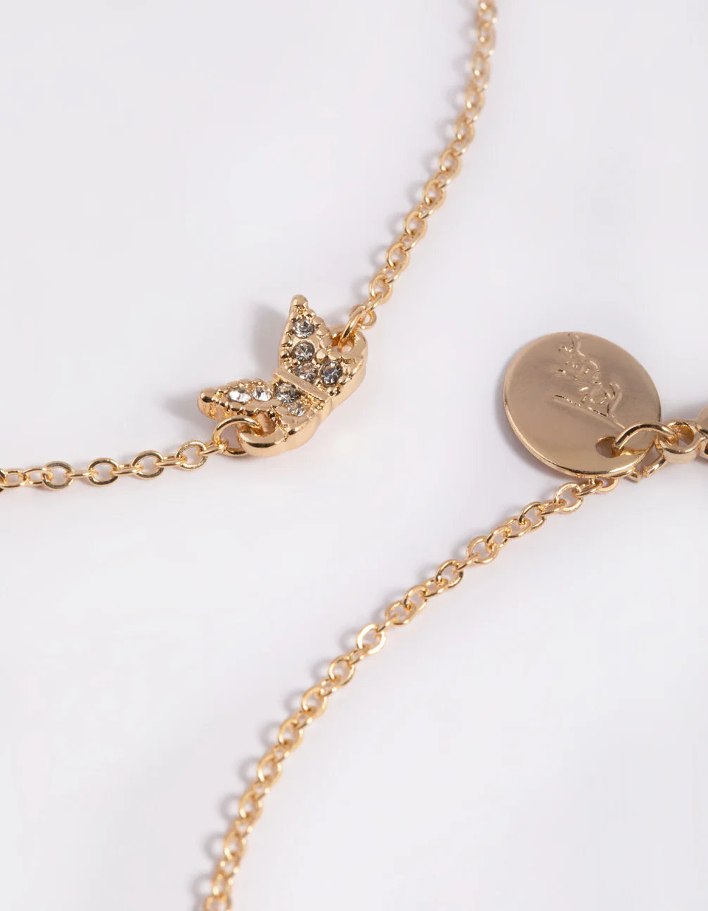 Gold Butterfly & Leaf Anklet Pack - Image 2