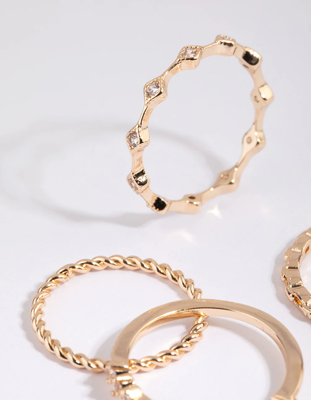 Gold Diamante RIng 6-Pack - Image 3