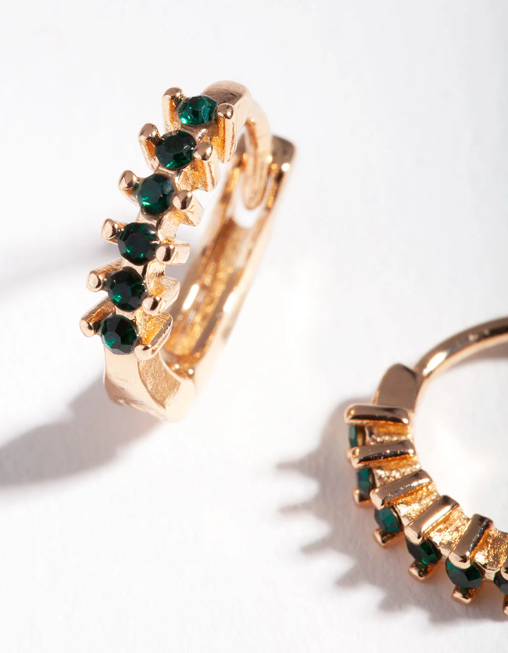 Emerald Diamante Huggie - Image 4