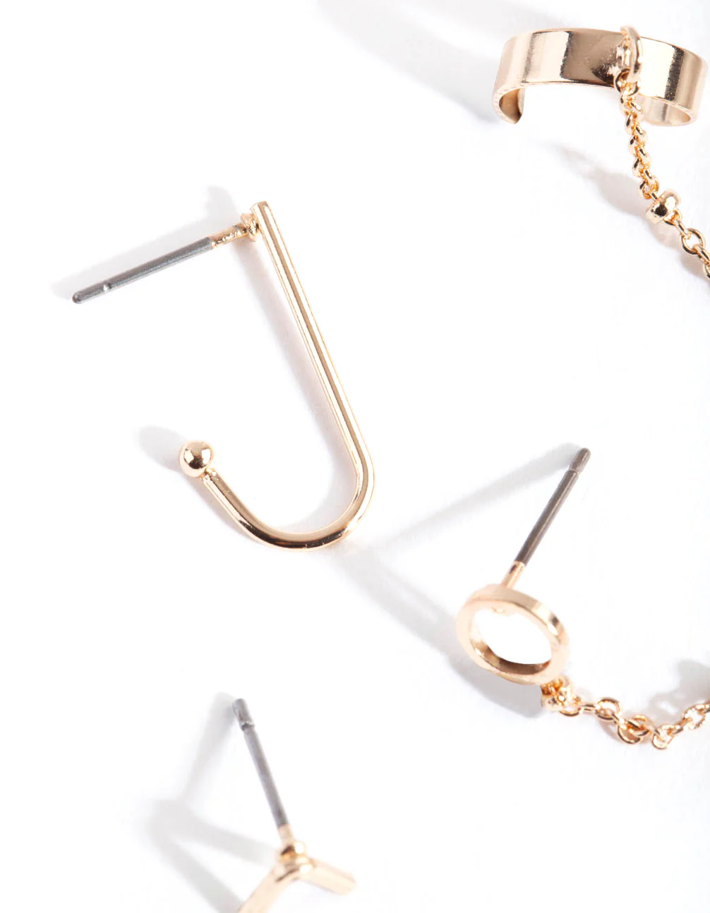 Gold Fine Chain Earring Pack - Image 3
