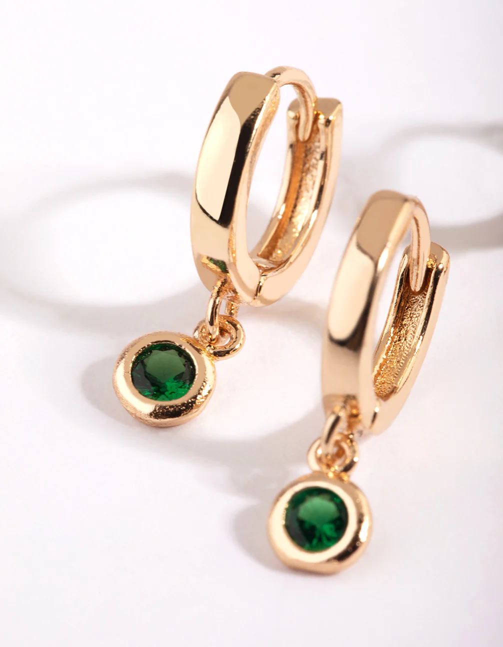 Green Stud & Huggie Hoop Earring Stack Pack - Image 3