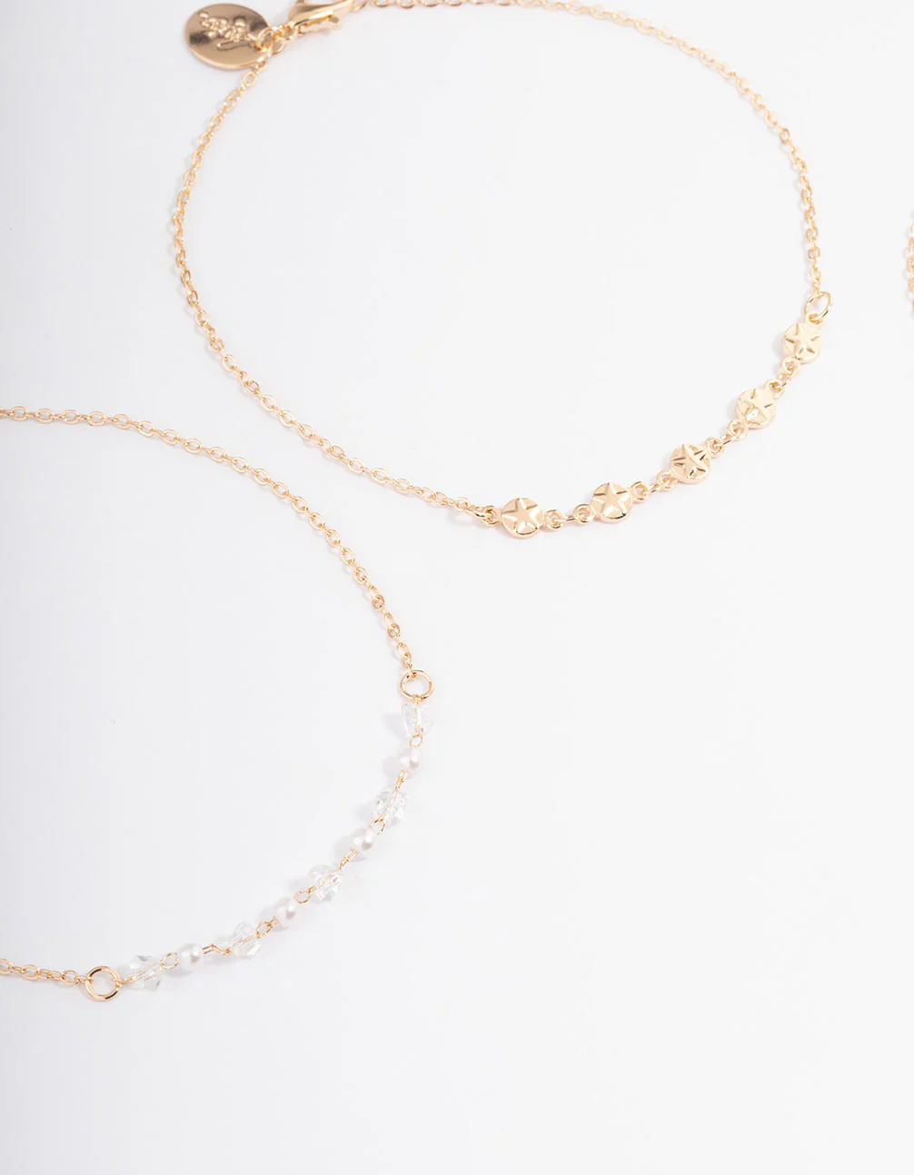 Gold Heart, Pearl & Star Anklet Pack - Image 2