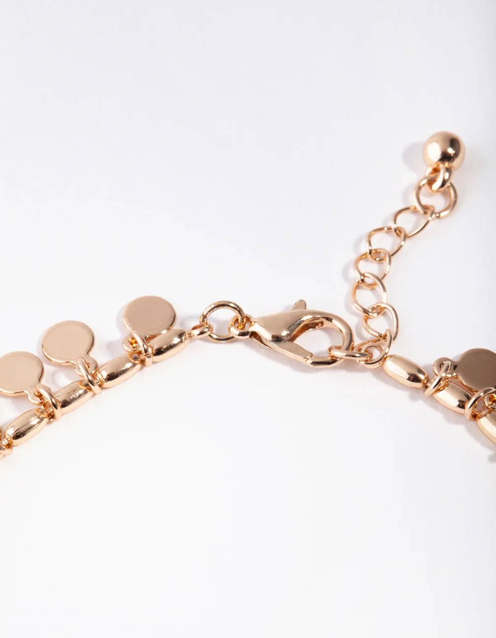 Gold Jingle Circle Disc Anklet - Image 3