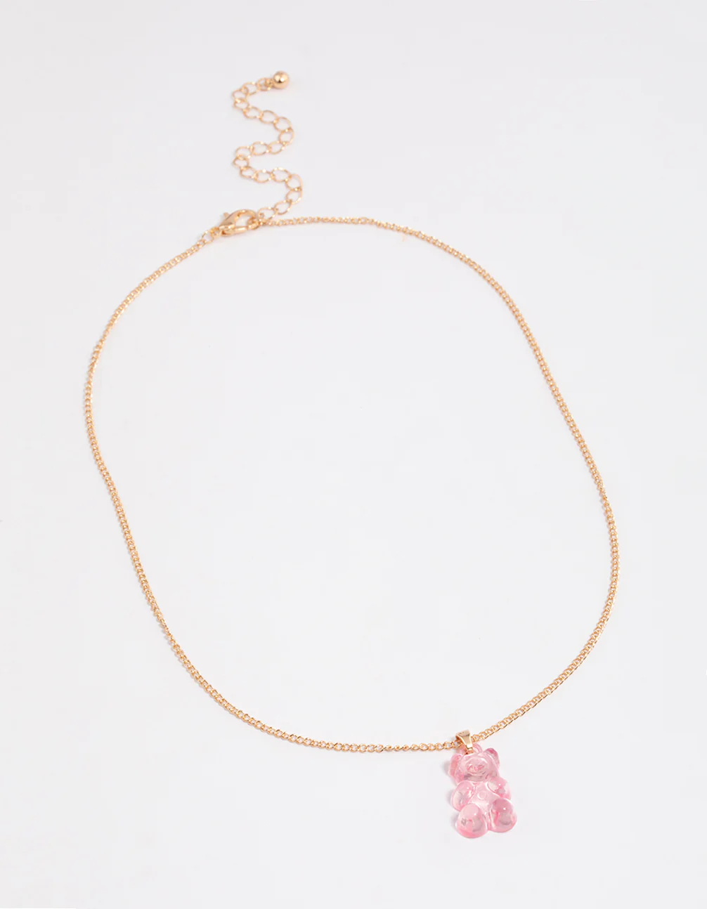 Gold Mini Gummy Bear Pendant Necklace - Image 2