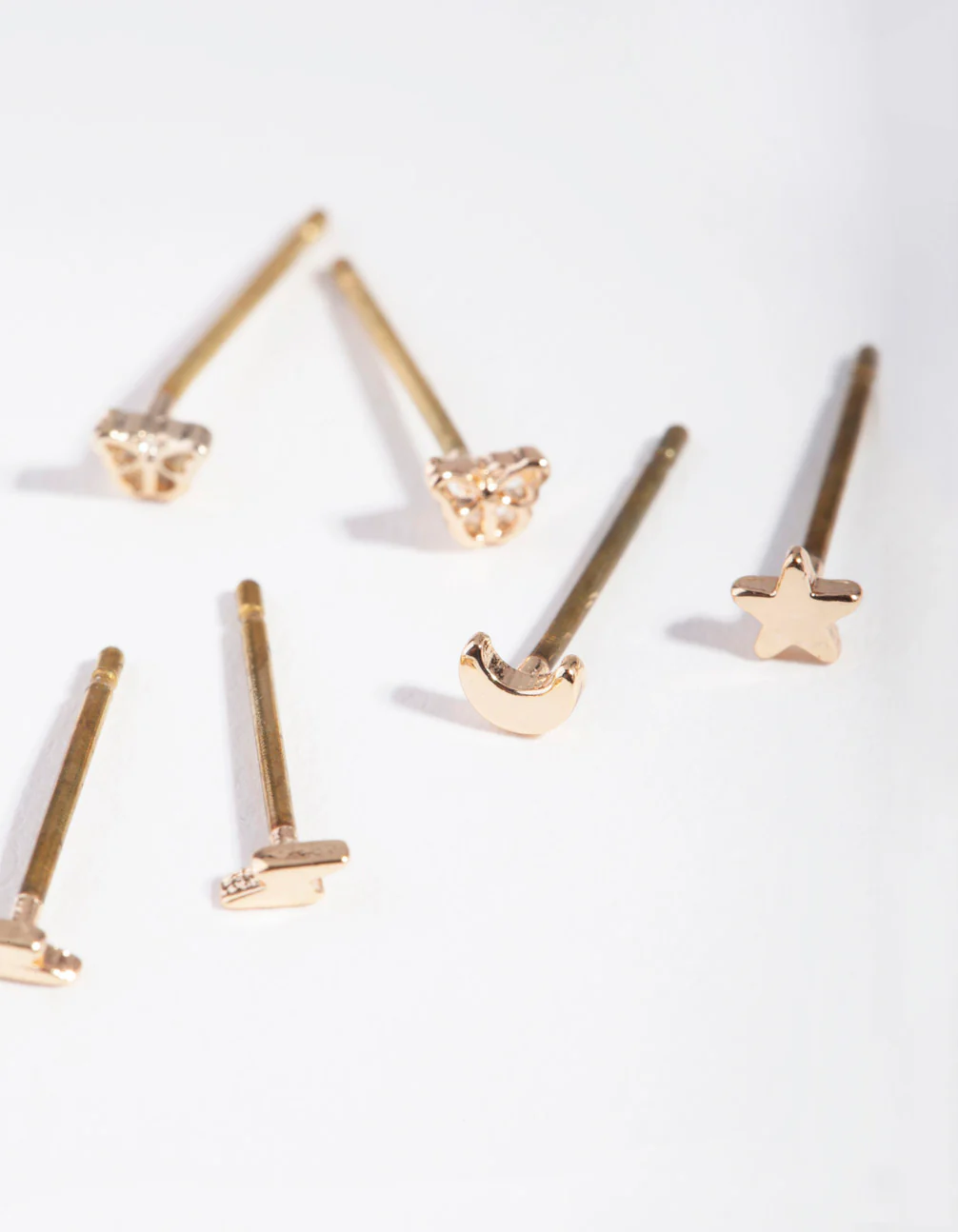 Gold Mixed Micro Motif Earrings - Image 2