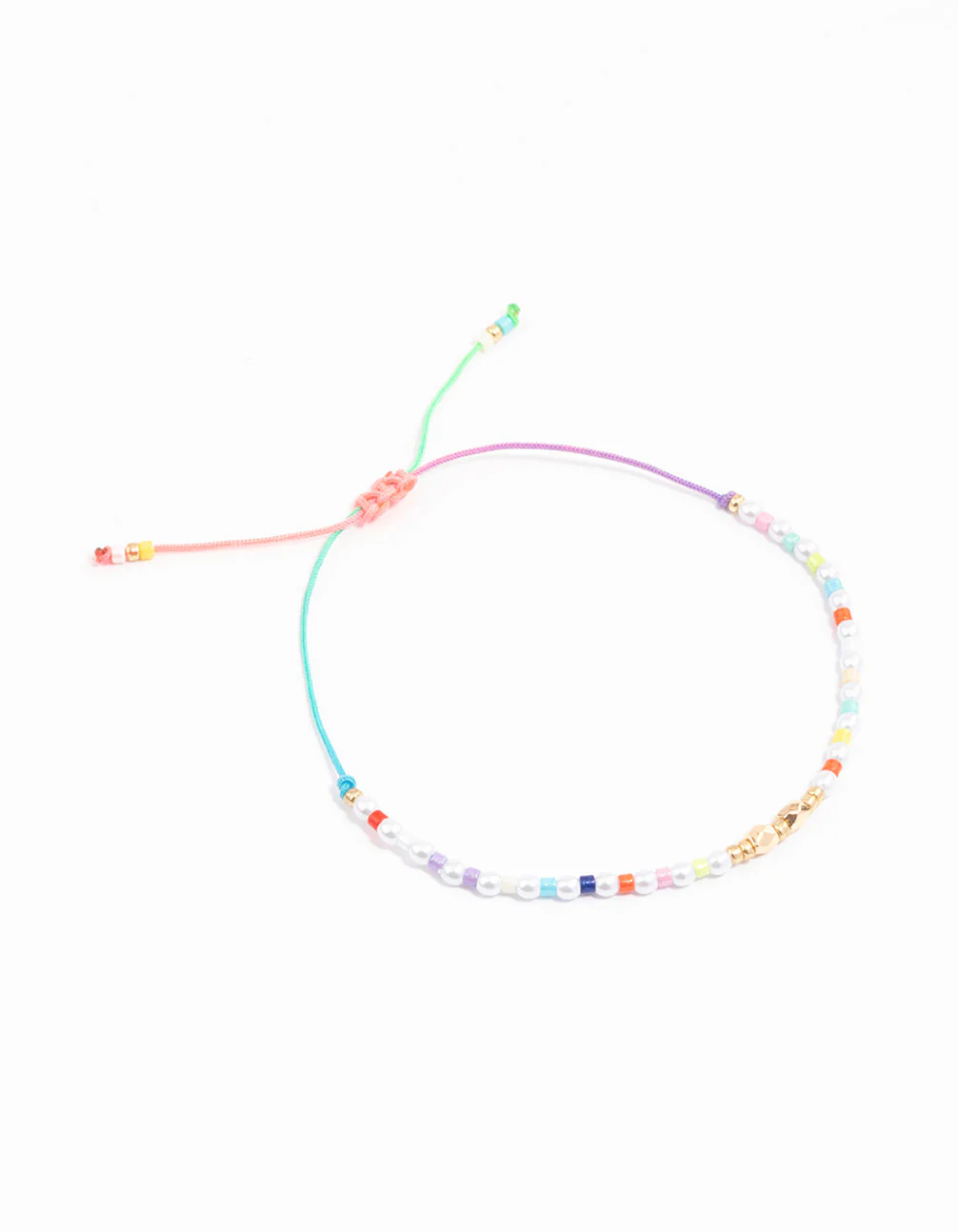 Gold Multi Sandblast Pattern Toggle Bracelet