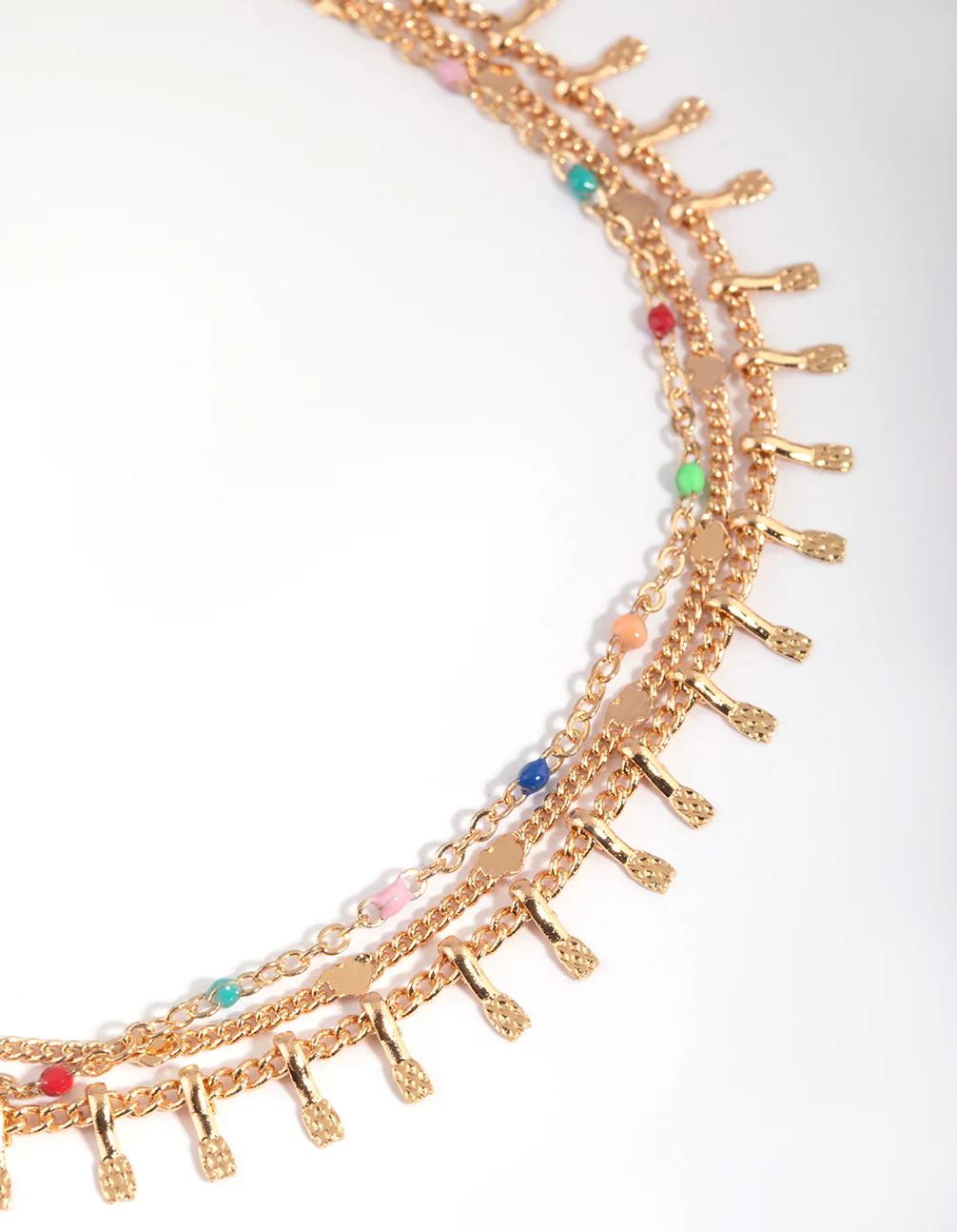 Rainbow & Heart Chain Anklet Pack - Image 4