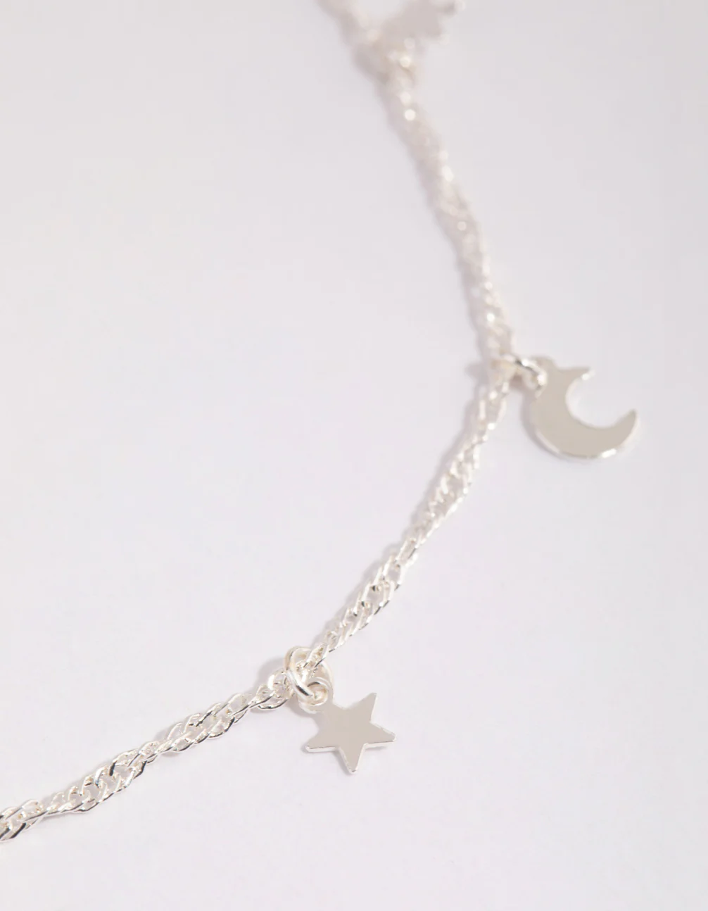 Silver Celestial Charm Anklet - Image 2