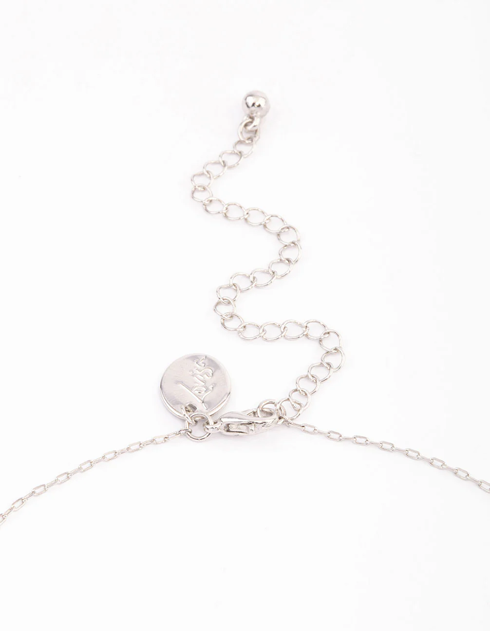 Silver Diamante Mini Heart Pendant Necklace - Image 3